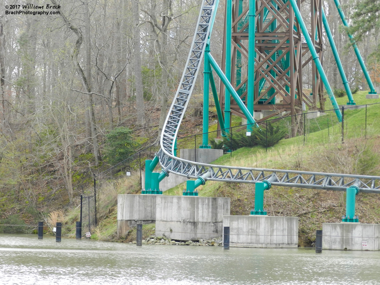 This part of the coaster pays homage to The Big Bad Wolf.