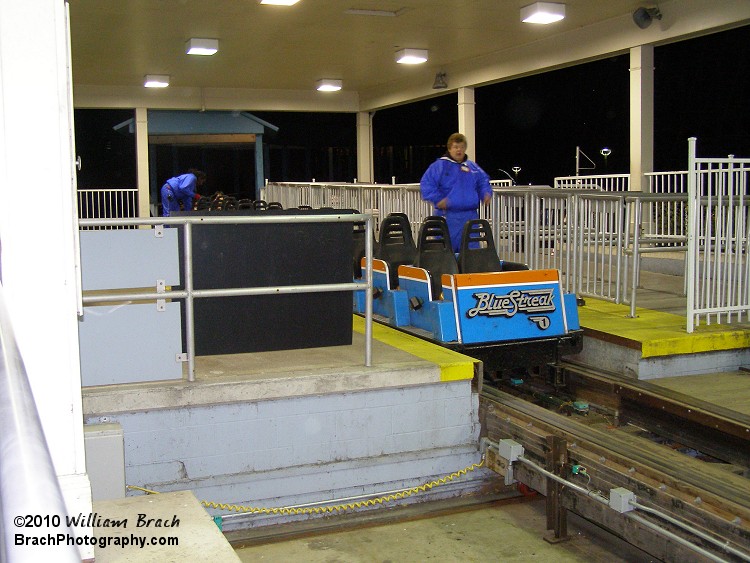 This is Blue Streak's station w/ one of its two trains.