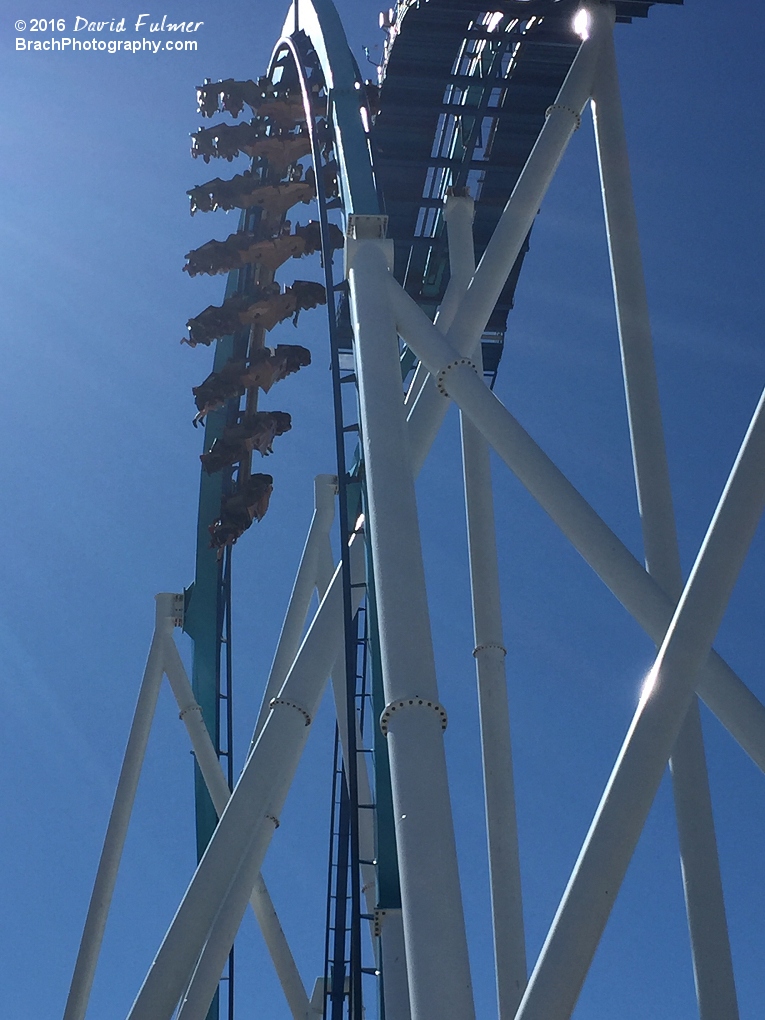 GateKeeper train in the vertical loop.