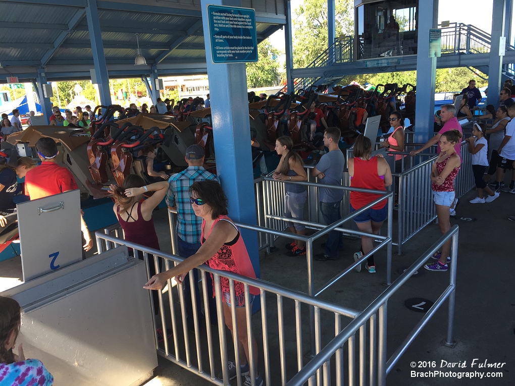 Looking inside GateKeeper's station for the right handed side of the train.