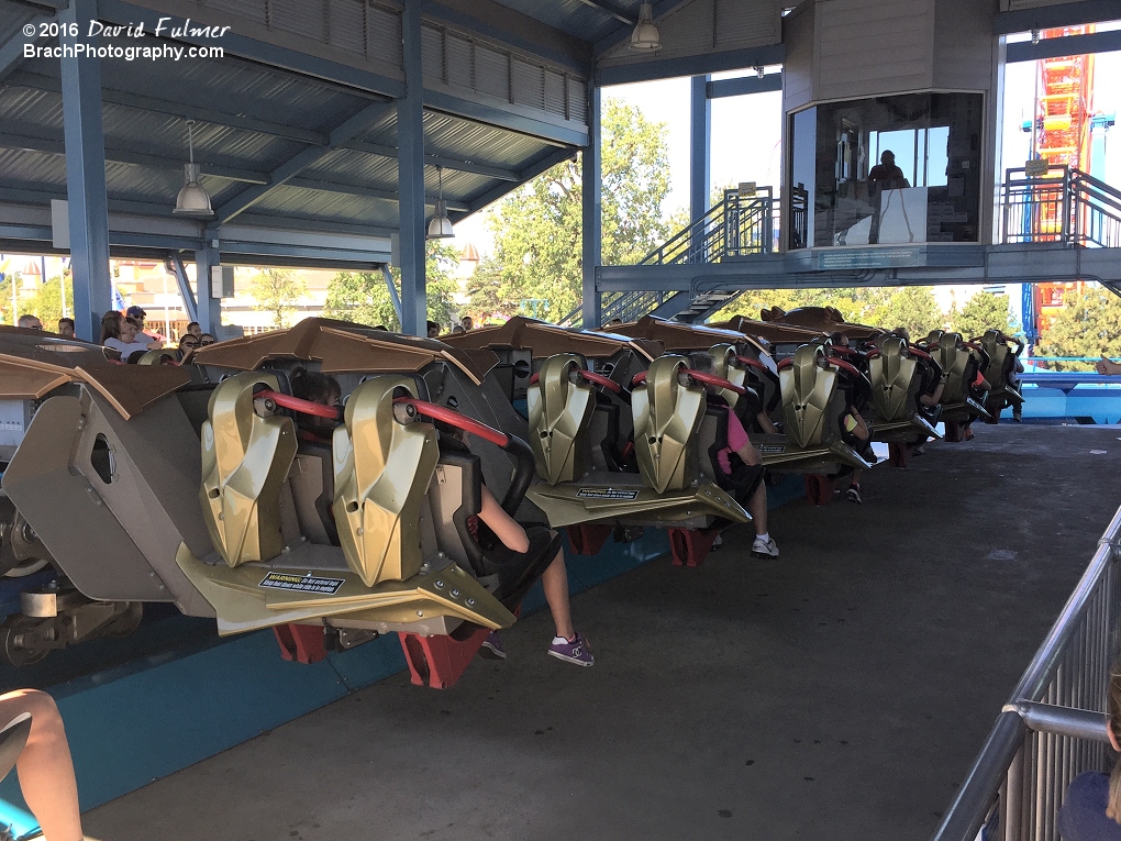 GateKeeper train in the station, ready to dispatch.