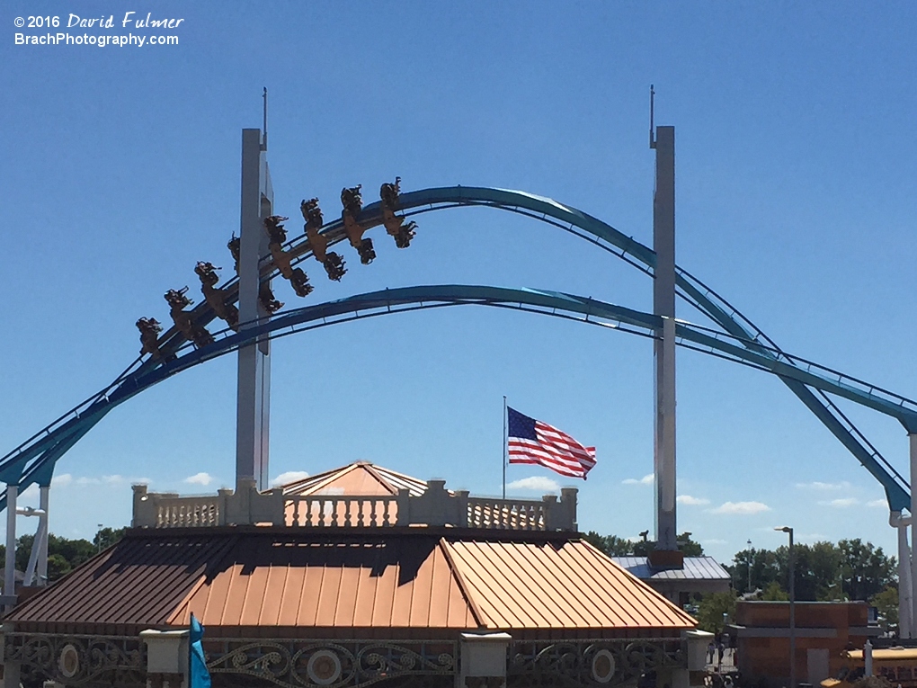 GateKeeper passes right through the keyholes that are at the front gate.  (frame 2 of 4)