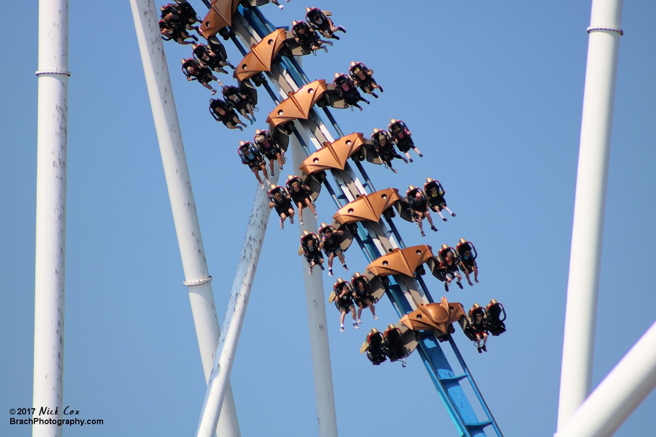 The train leaving the second inversion.