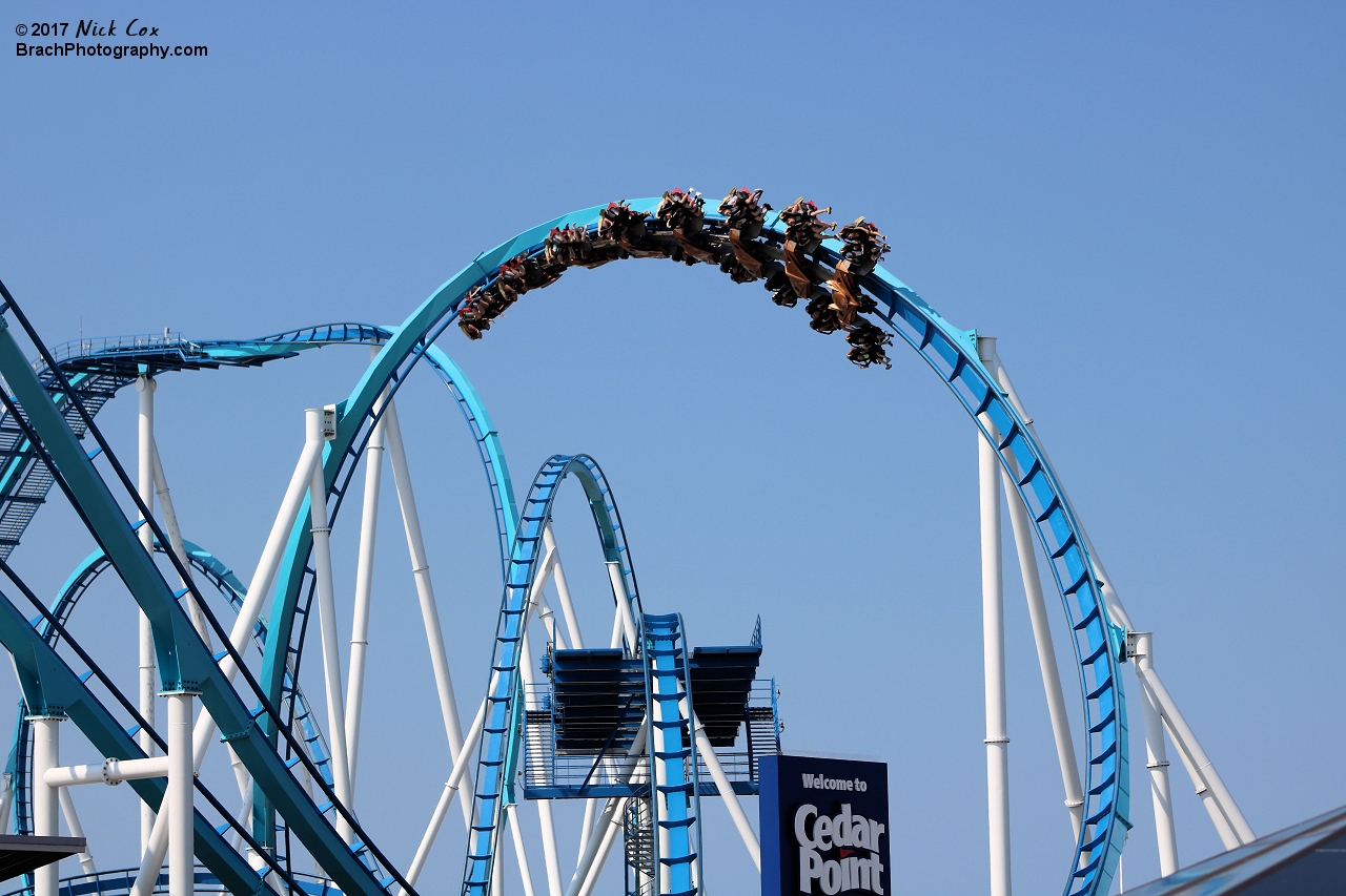 The huge corkscrew.