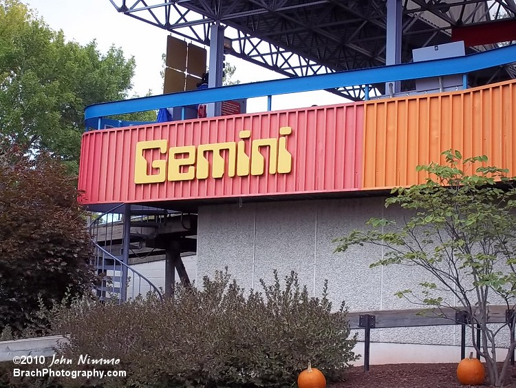 The sign on Gemini's station.