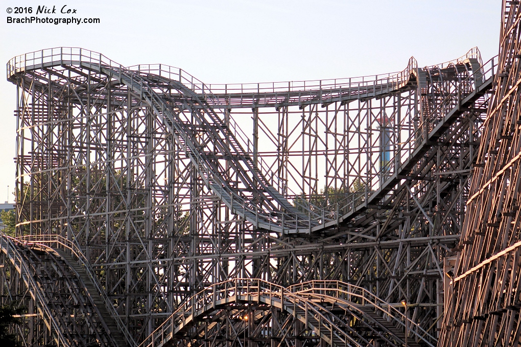 The coaster resting in early morning.