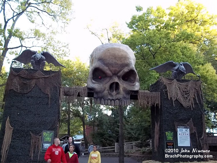 Entrance to a Scare Zone over by Snake River Falls.