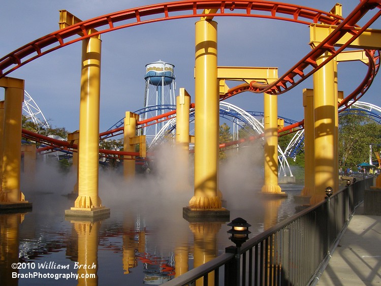 Even in late September, Cedar Point had the water misters turned on.