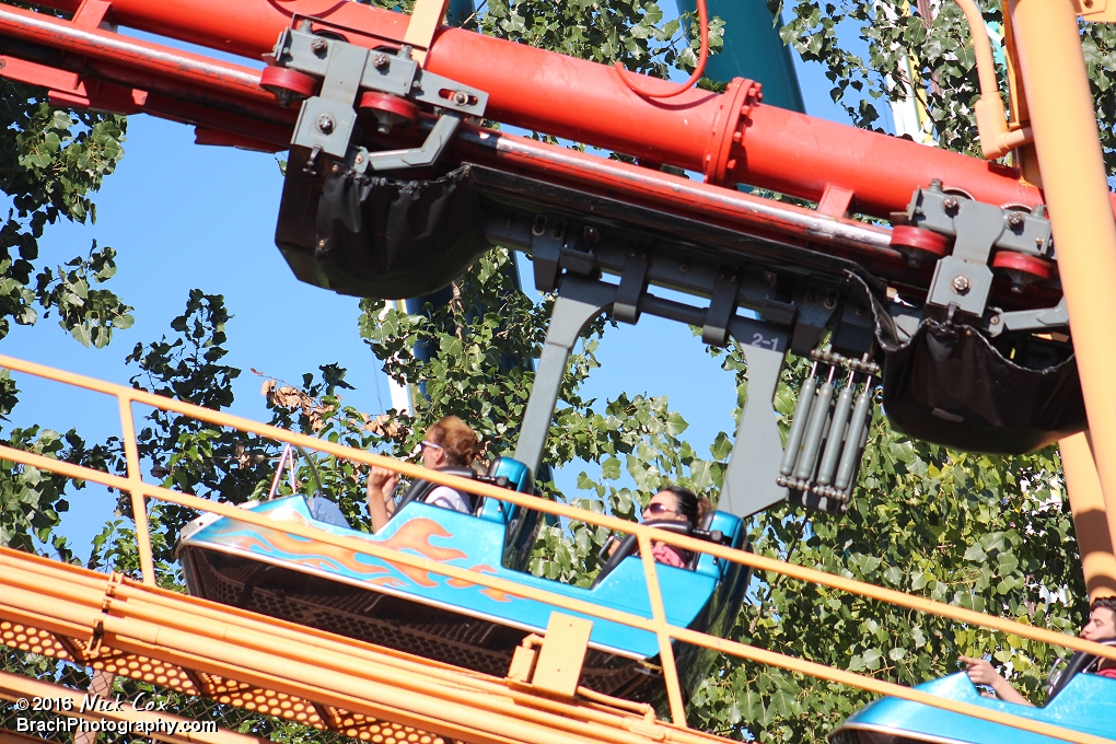 The train headed up the lift hill.