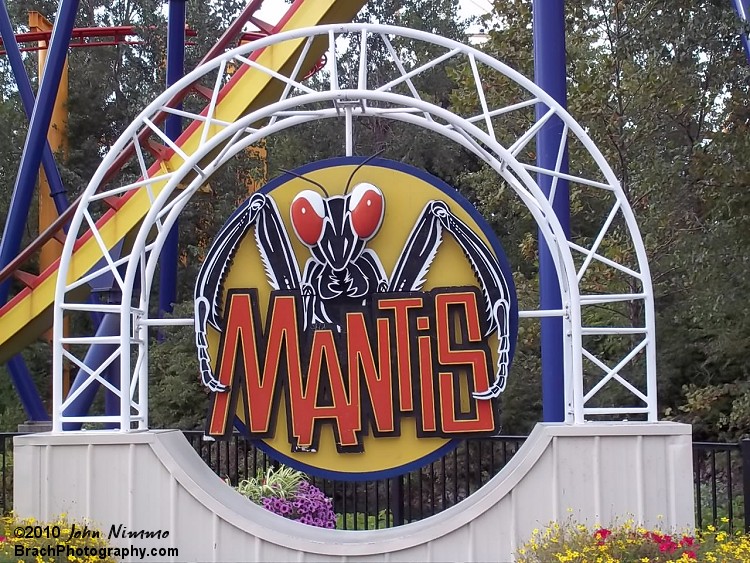 Here we see the logo for Mantis.