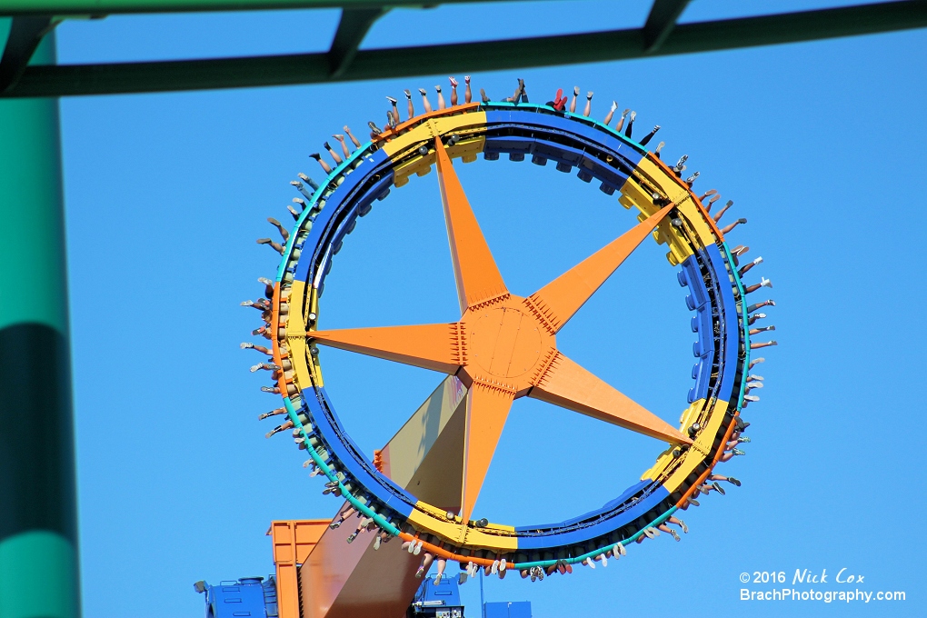 The ride from underneath Raptor.