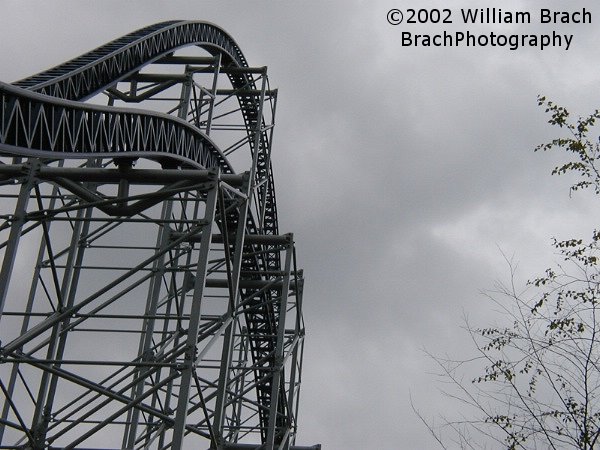 The second and third hills on Millennium Force.