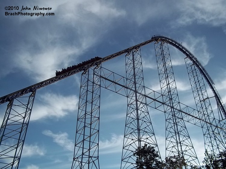 Millennium Force has three trains.  Red, Blue and Yellow.