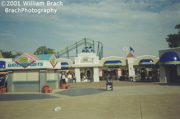 Raptor and Power Tower in the distance.  This was taken BEFORE Top Thrill Dragster was built.