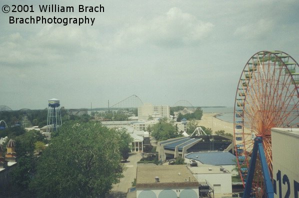 Cedar Point from the Space Spiral.