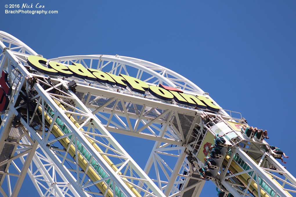 The ride at the top of the tower.