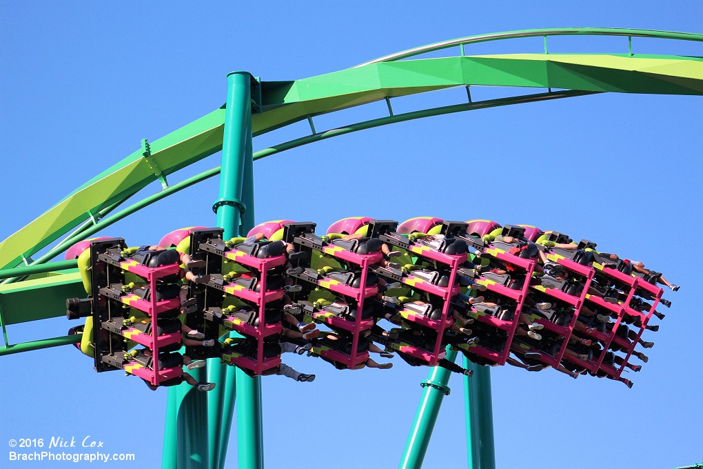 The helix before the mid-course brake run.