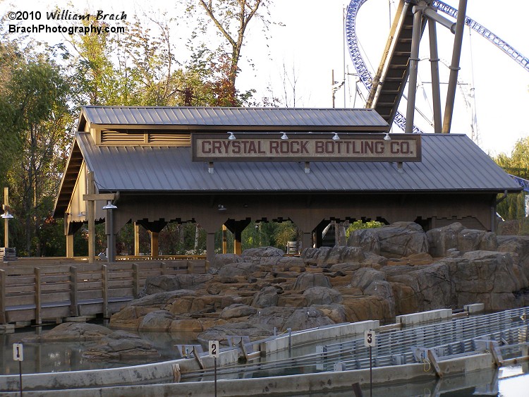 Shoot the Rapids was new at Cedar Point for the 2010 season.  Here's the ride's station.