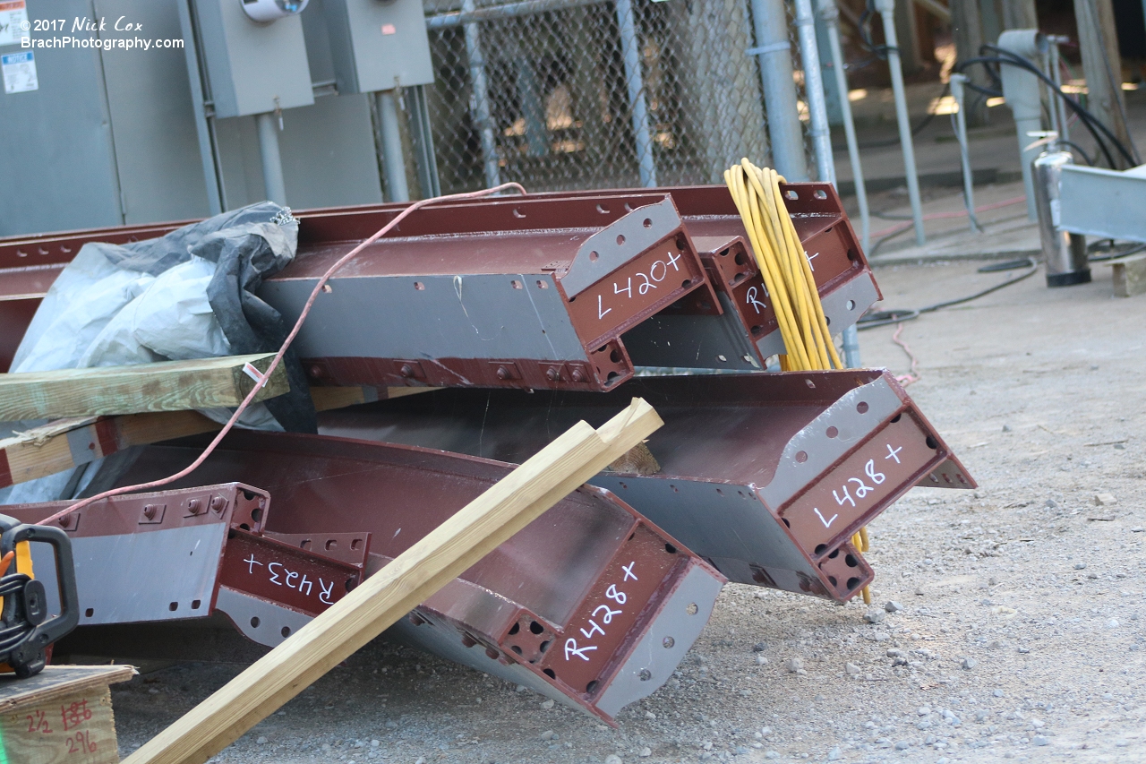 The construction on the former Mean Streak roller coaster.