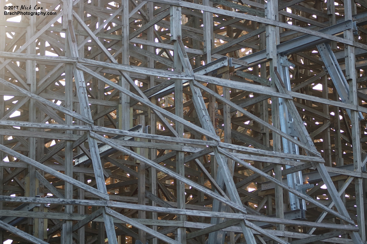 The construction on the former Mean Streak roller coaster.