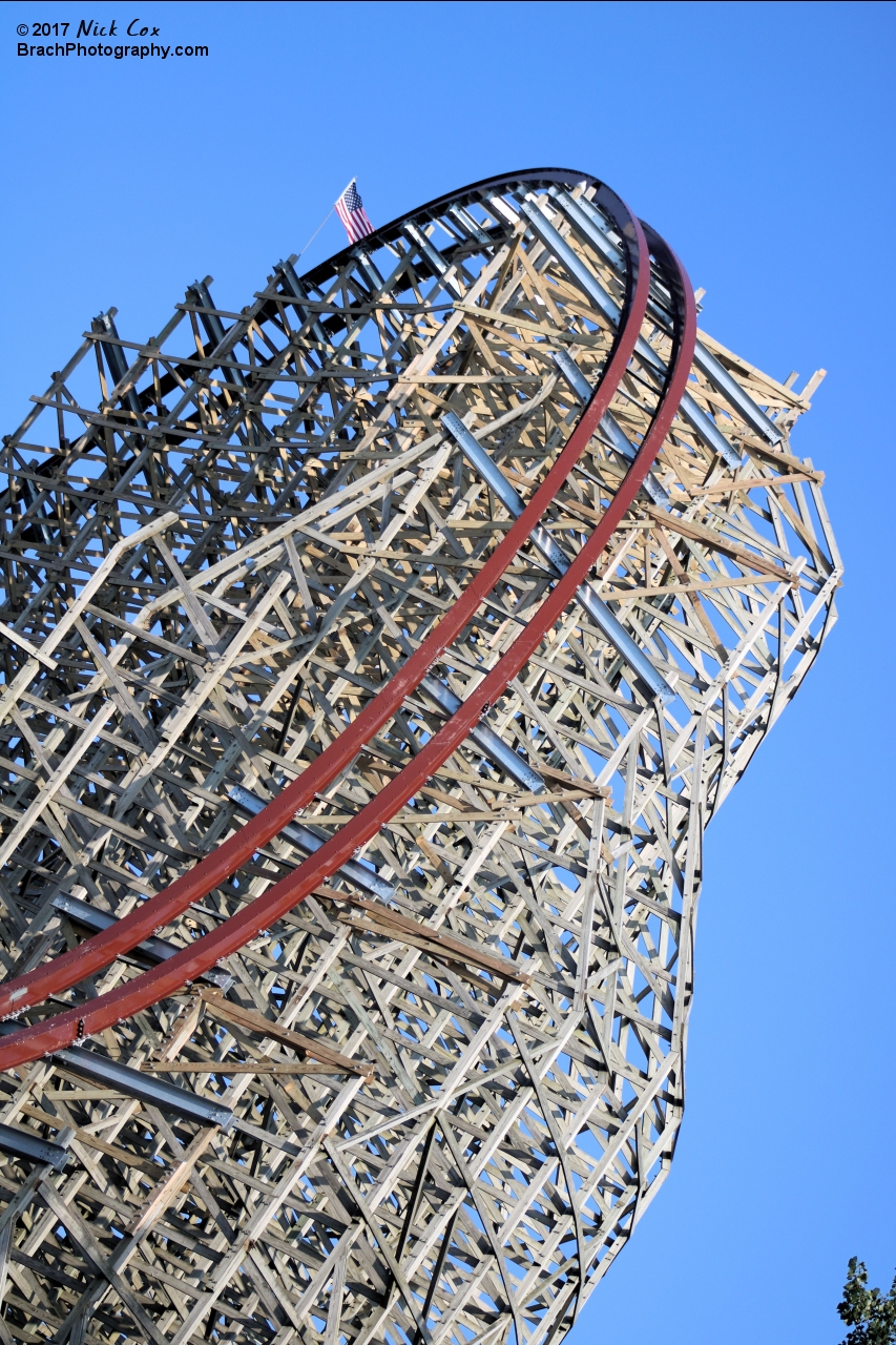 The construction on the former Mean Streak roller coaster.