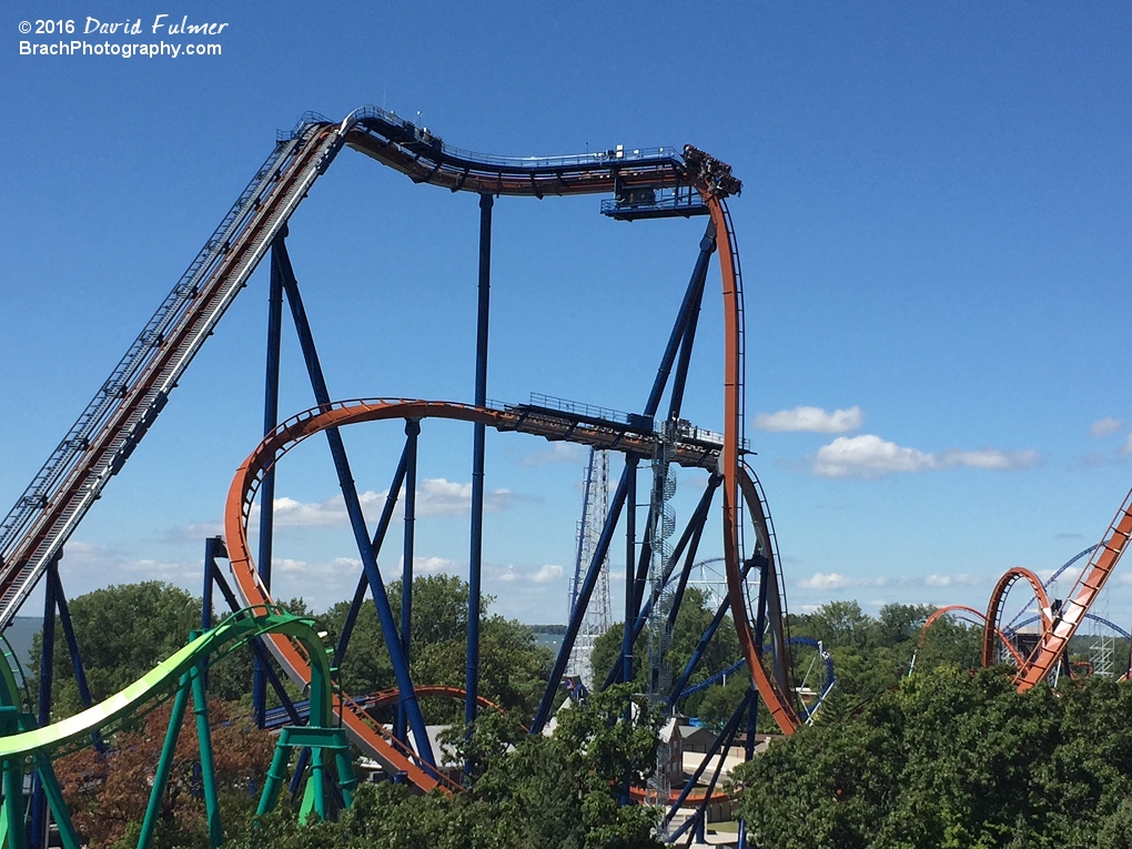 Valravn train holding at the top.  (frame 1 of 2)