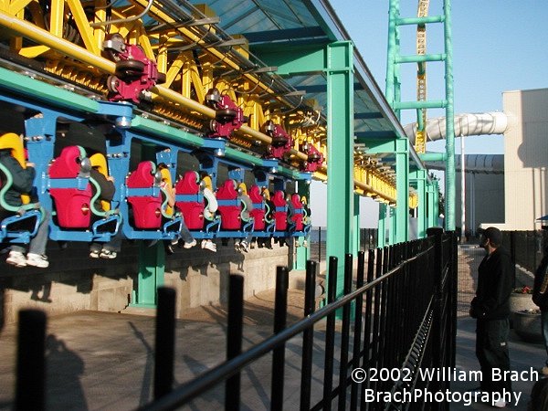 Great colors for the train!  I like the Powder Blue they used for the cars.