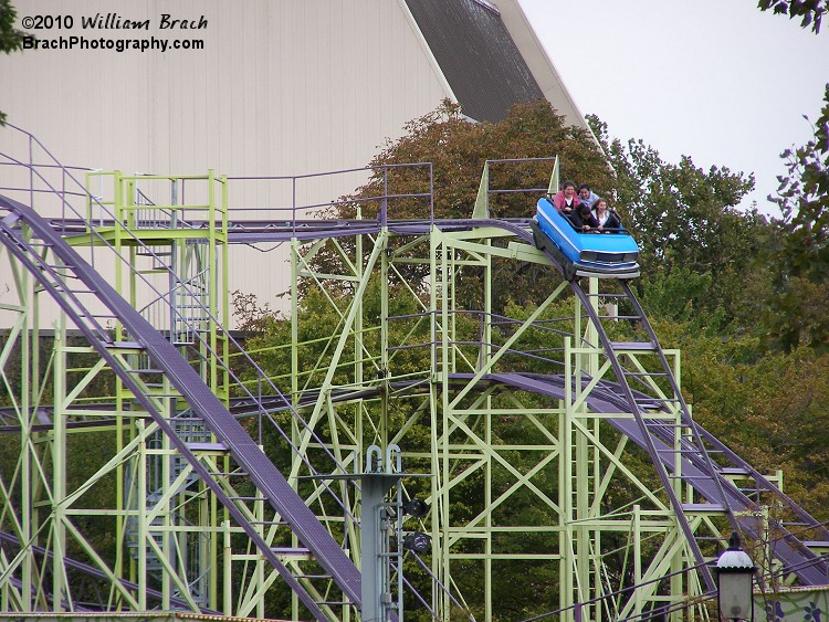 Wildcat car going down the drop!