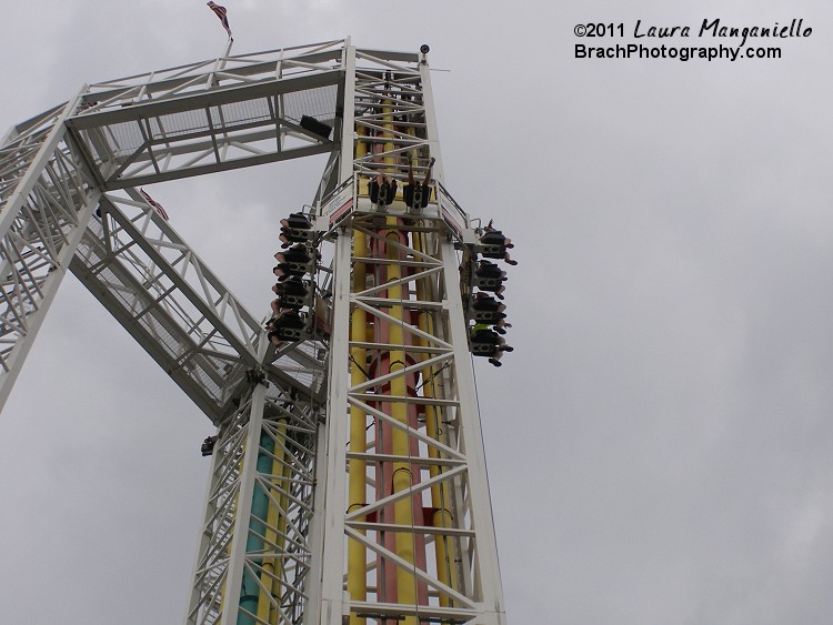 Space Shot side of Dominator.  Cabin getting shot to the top!