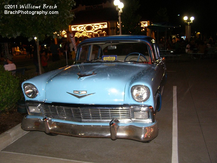 Seen outside of the 50's styled diner inside Dorney Park.