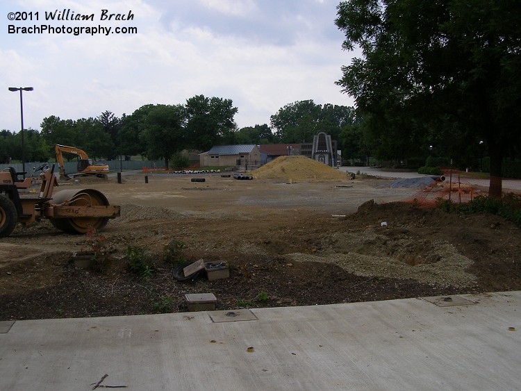 Not much has happened yet, but dirt is bneing moved around in preparation for the arrival of Stinger.