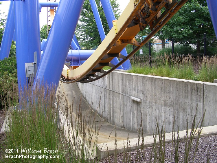 You dip under ground level on this part of the ride.