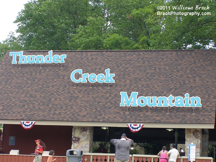 Thunder Creek Mountain is Dorney Park's log flume ride.