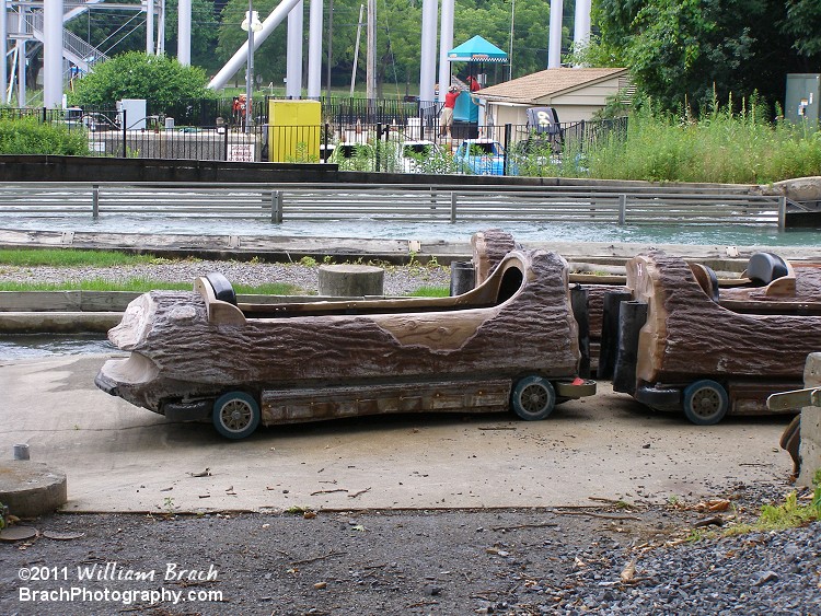 Logs not in use the day we visited Dorney.