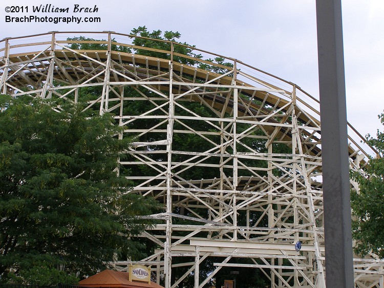 Thunderhawk is the oldest ride at Dorney Park.  It was new in 1923.  The 2012 season marks it's 89th season of thrills.