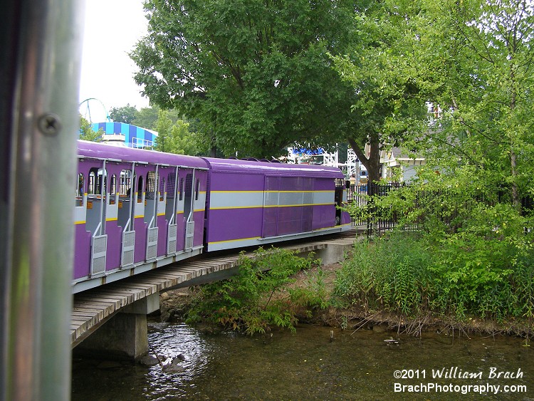 Zephyr train approaching the station.