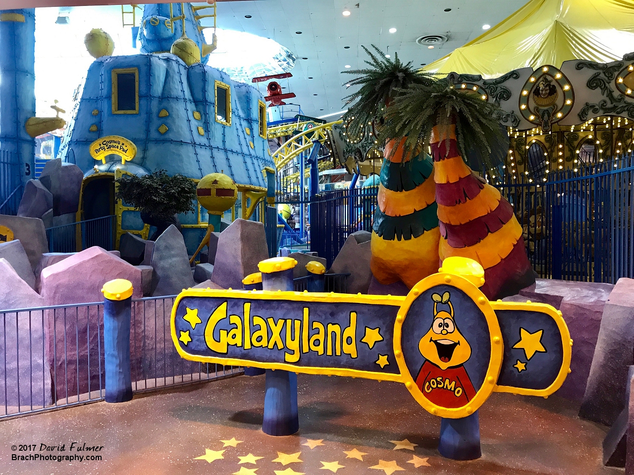 One of multiple Souvineer Photo Shot locations inside Galaxyland.