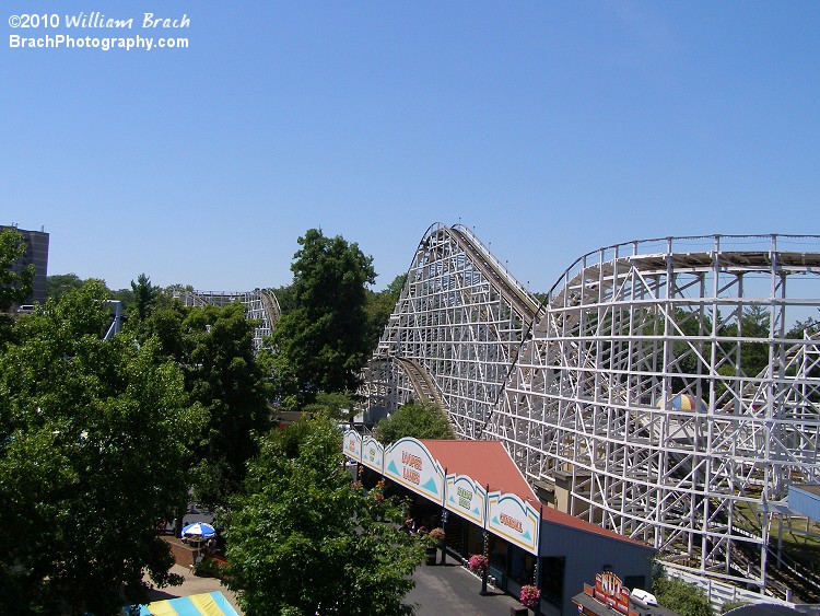 Built in 1946, The Comet is the oldest coaster at Hersheypark.