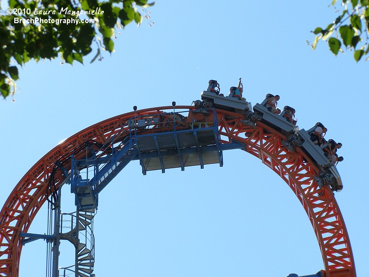 Lift hill and train.