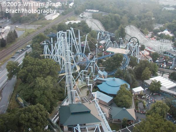 Aerial view of Great Bear from the Kissing Tower.