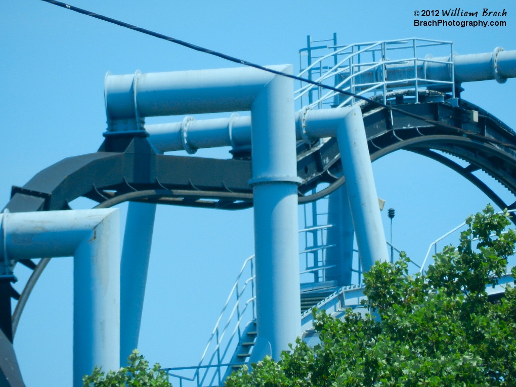 The top of Great Bear's lift hill.