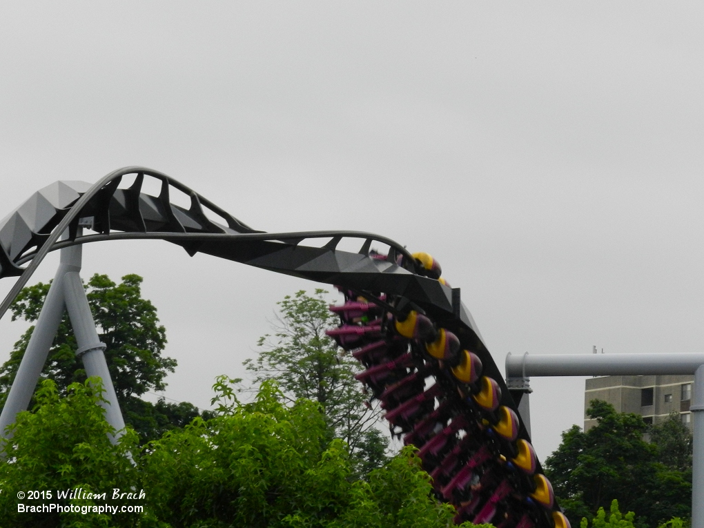 Great Bear train exiting the Zero-G roll.