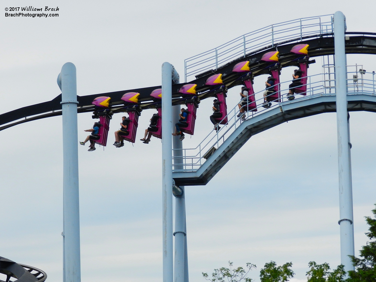 Great Bear train leaving the lift hill.