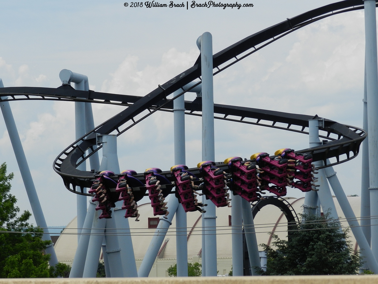 Great Bear's helix with a train running through it.