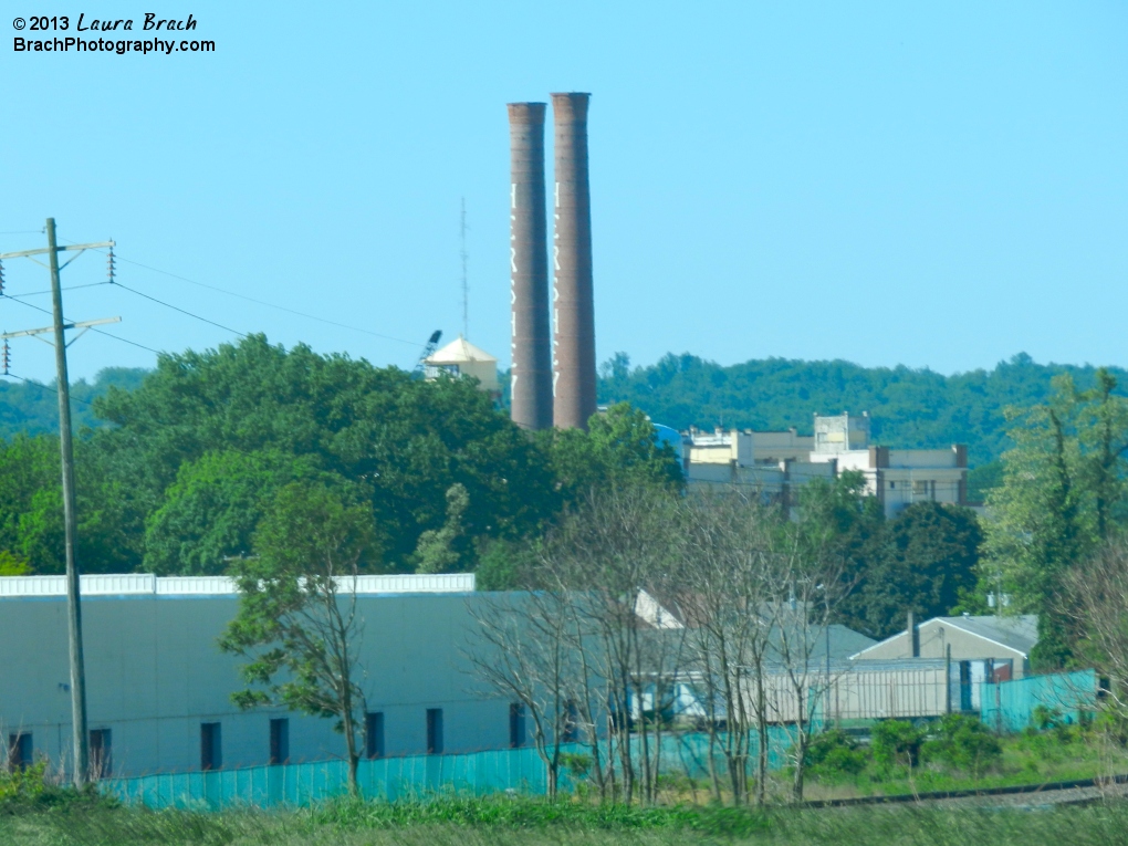 Smockestacks from the Hershey's Chocolate Factory.