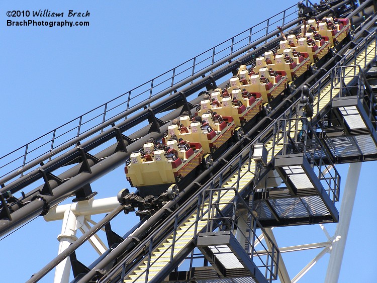 Sidewinder is the standard Vekoma Boomerang coaster at Hersheypark.  Boomerang coasters from Vekoma are quite common and can be find installed at many parks around the world.