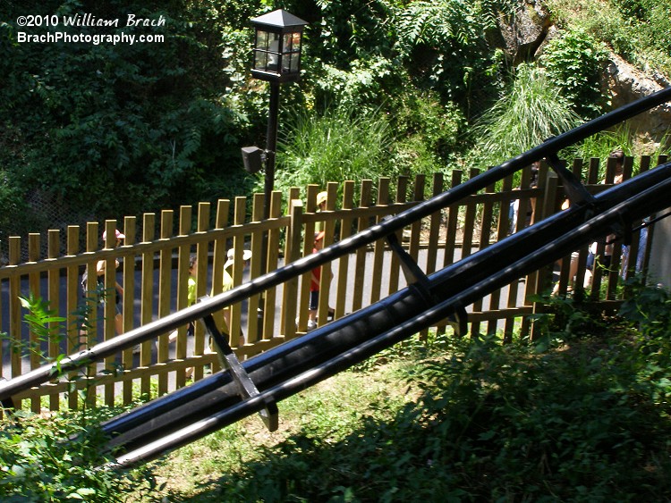 Trailblazer, a mine train styled coaster opened at the park in 1974.