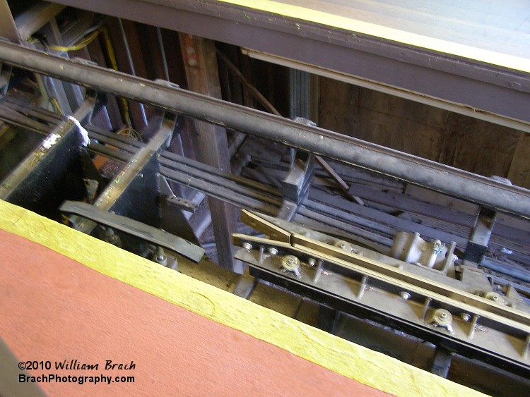 Station brakes and track in Trailblazer's station.