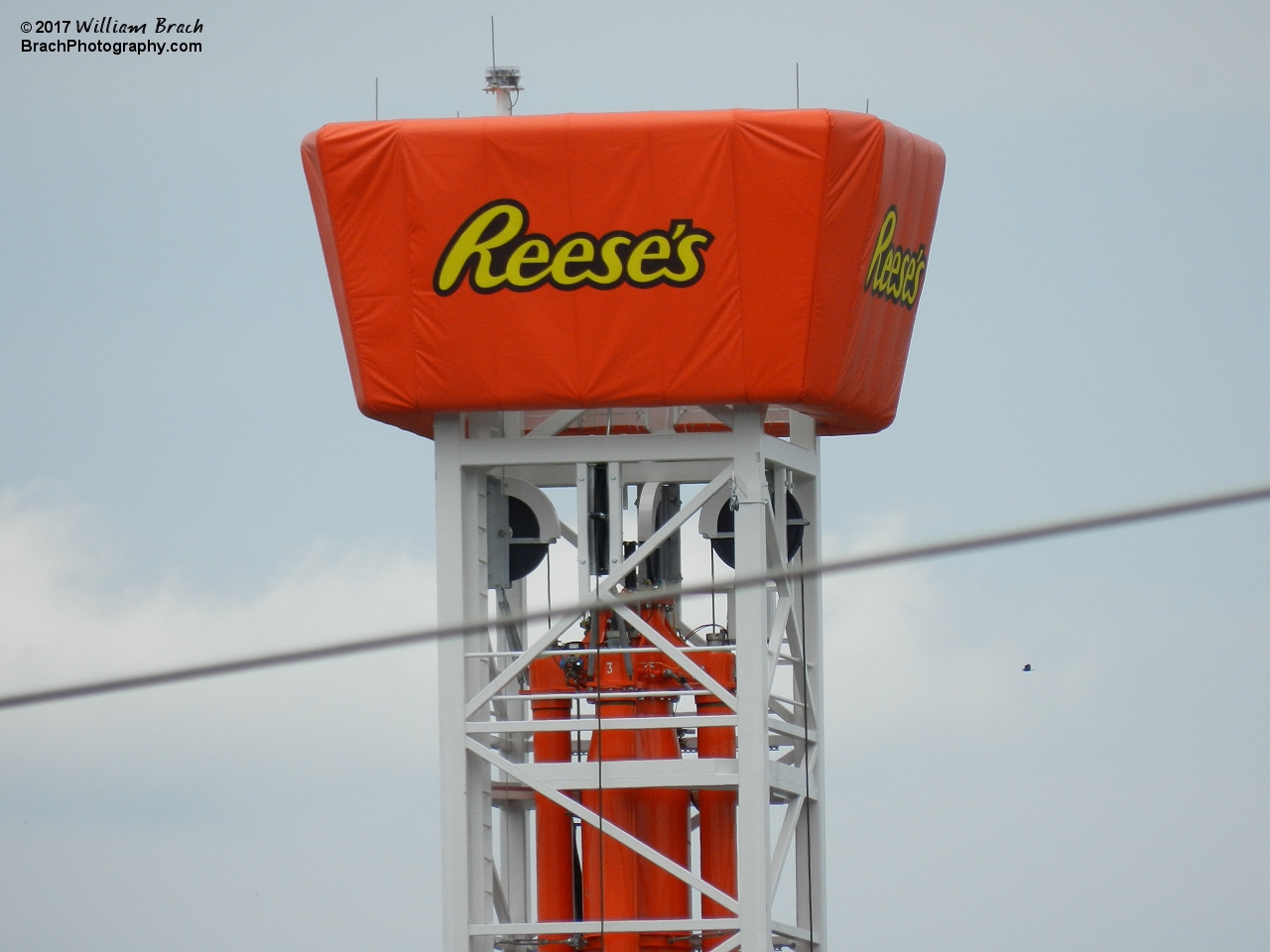 View of the top of the Reese's Tower.