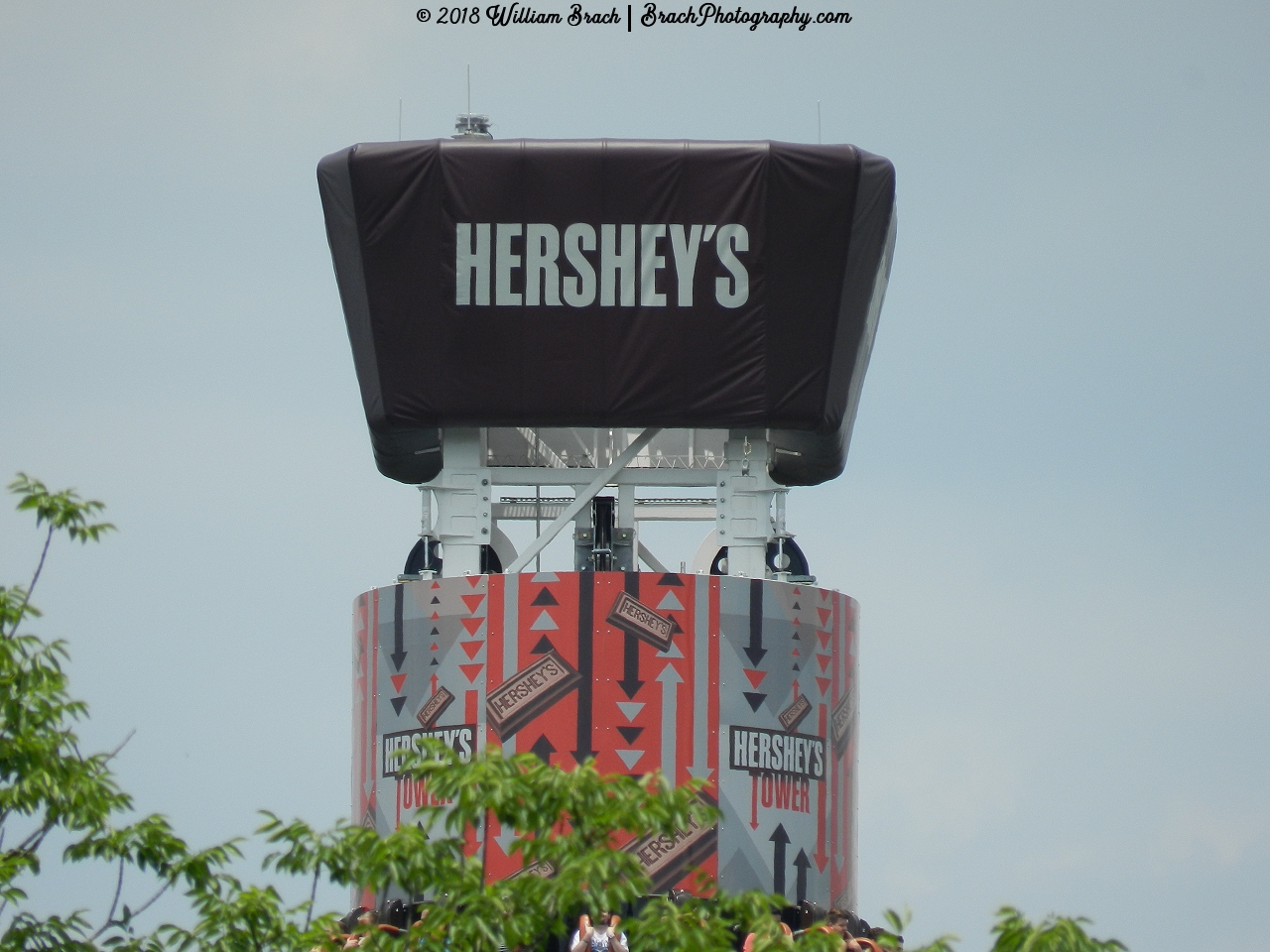 Top of the Hershey's tower of Tripple Tower.